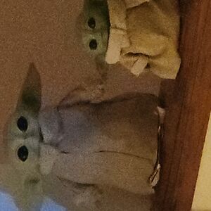 Green and Cream Plush Toys